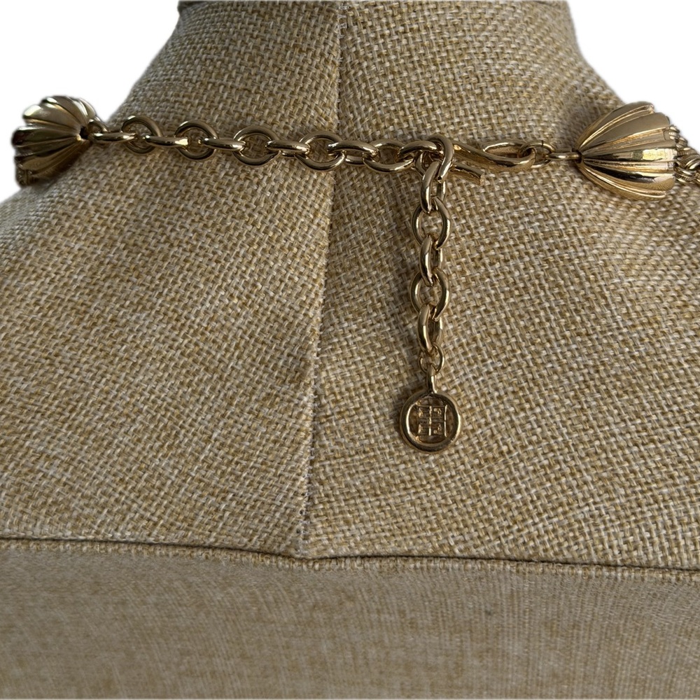 Givenchy Paris New York Vintage Multi Strand Gold-Plated and Rhinestone Necklace - Picture 16 of 17